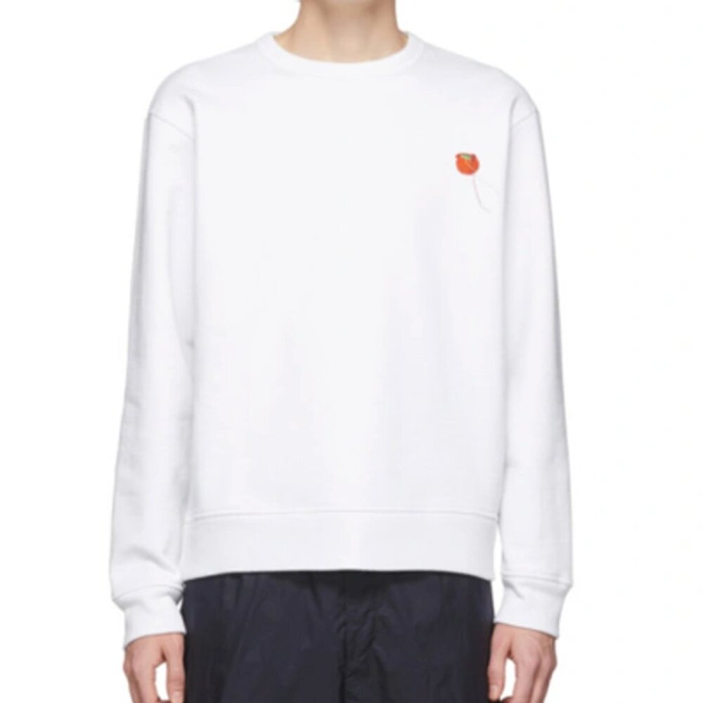 Acne Peach Patch Sweatshirt Optic White (cir. 2020)